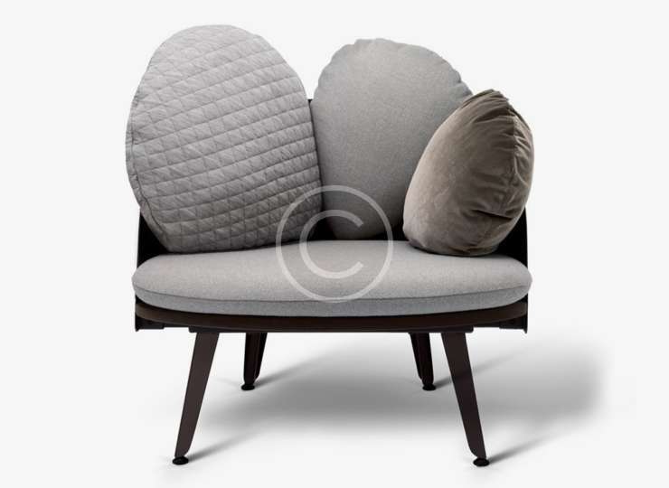 Modern Grey Armchair